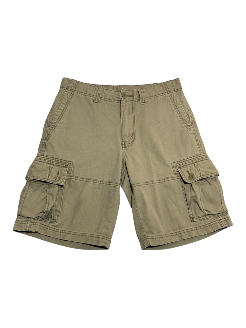Denizen from Levi's Men's Khaki Cargo Shorts Size 28 100% Cotton Utility